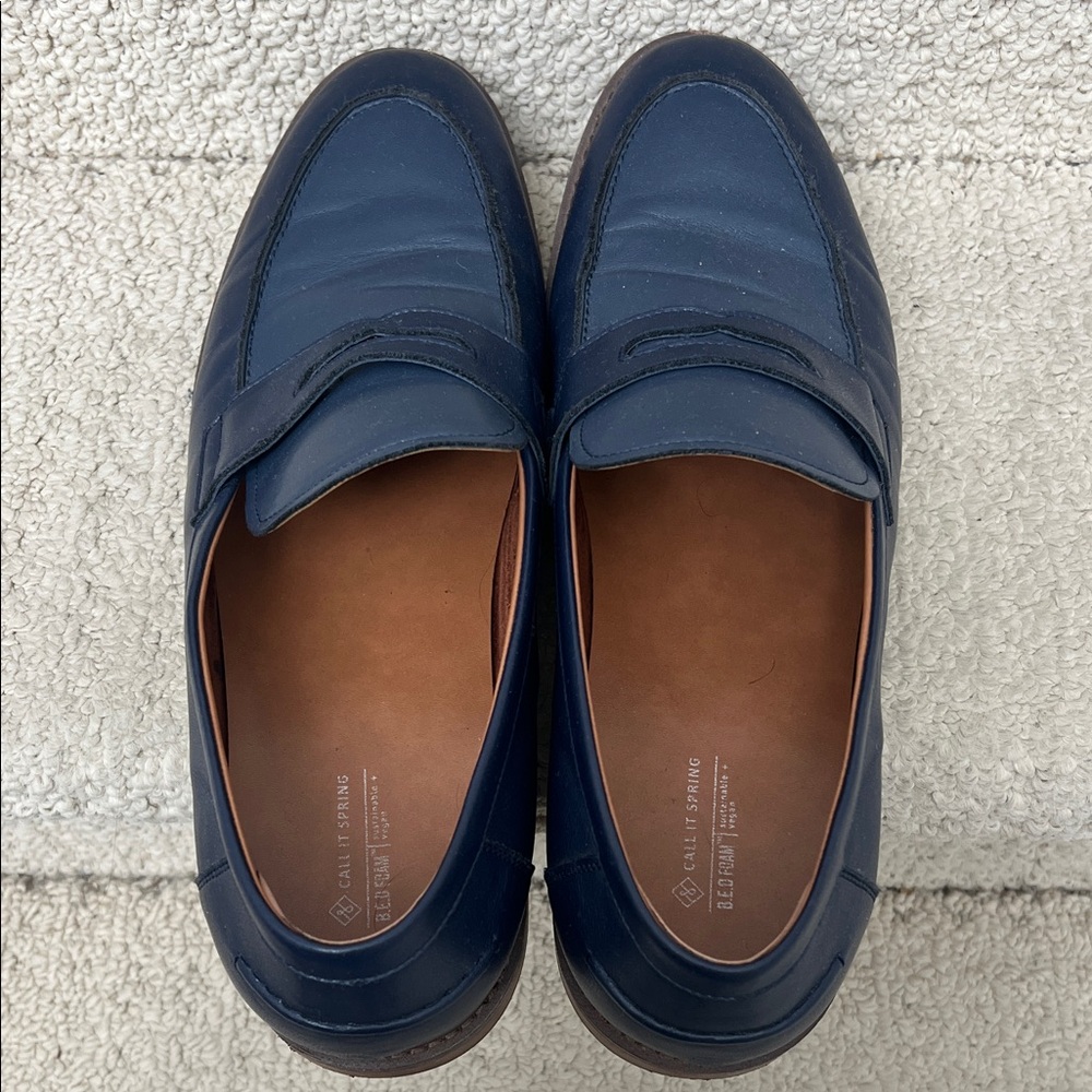 Call It Spring Men's Blue Slip-On Loafers